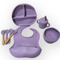 Set Vajilla Silicona Para Bebés De 8 Piezas