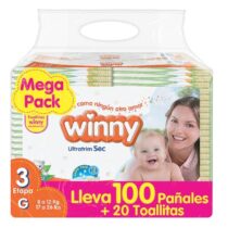 Pañal Winny Sec Etapa 3/g X 100