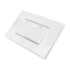 Interruptor Doble Conmutable Blanco Premium White De Lujo