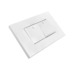 Interruptor Doble Conmutable Blanco Premium White De Lujo