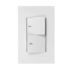 Interruptor Doble Conmutable Blanco Premium White De Lujo