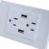 Tomacorriente Doble Con Puertos Usb Brickell