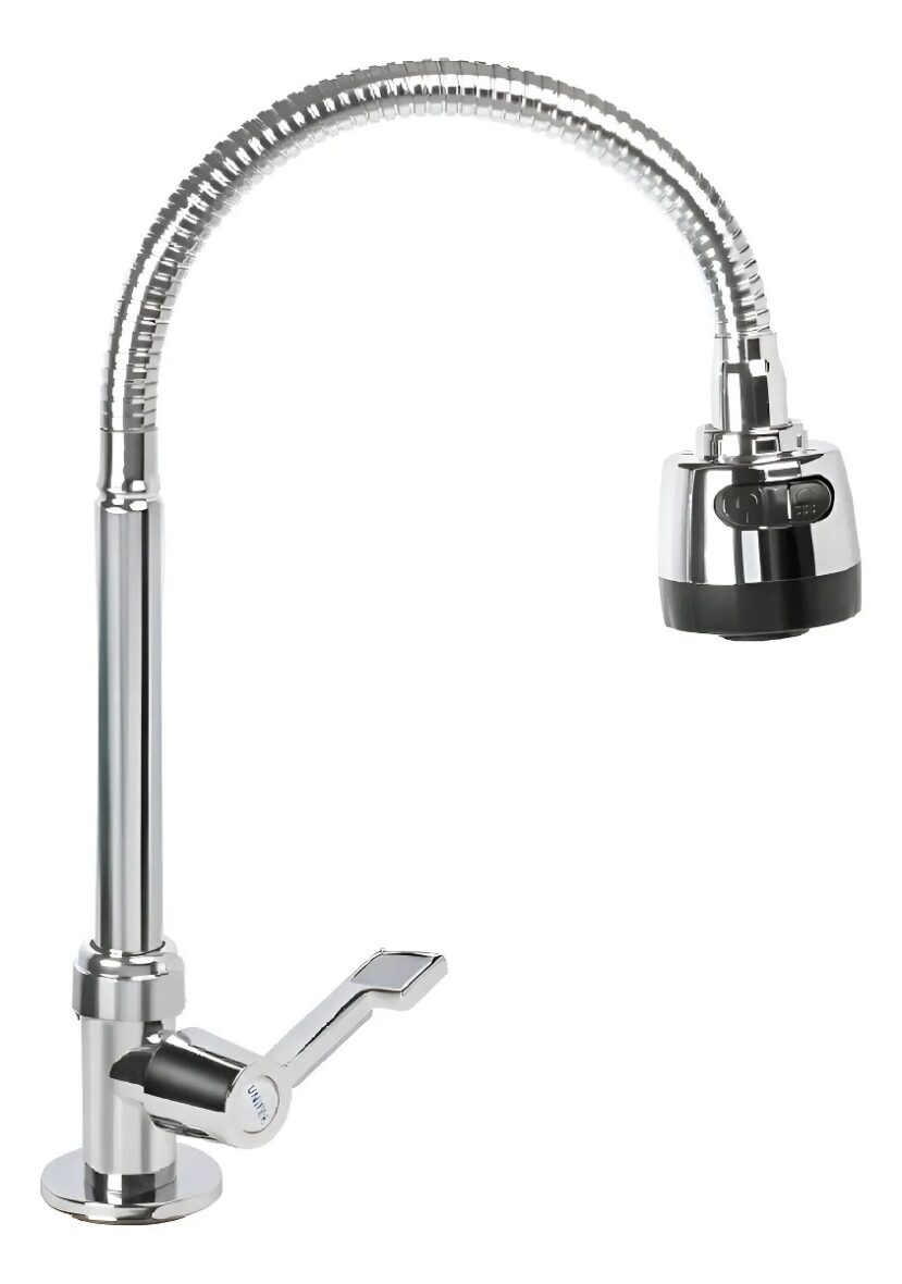 llave Lavaplatos Mesón Flexible Palanca Unifer